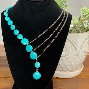 Beautiful Turquoise Howlite Necklace